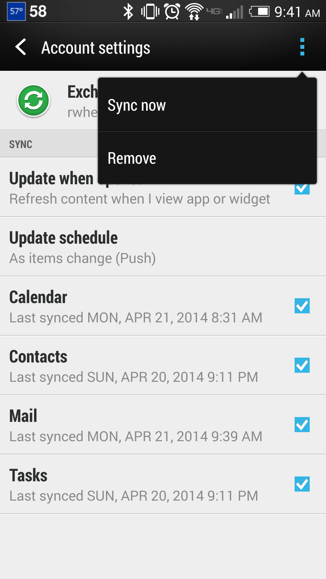 how to delete outlook account from android